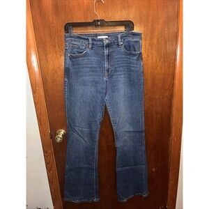 Habitual Women’s Casey Wide Leg Denim Blue Jeans Size 12/31 High Rise
